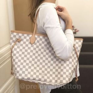 ♥️AZUR NEVERFULL MM♥️Auth Damier Louis Vuitton Bag